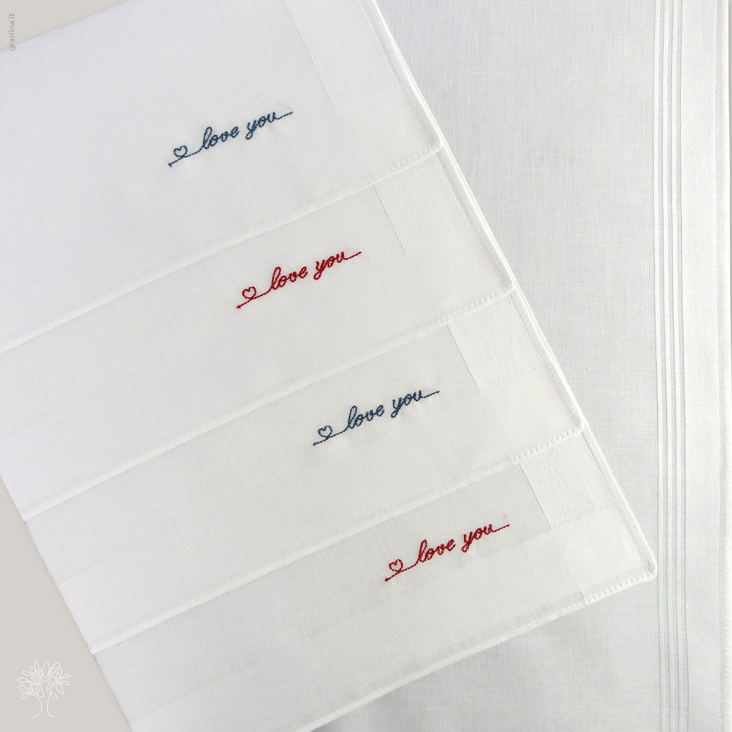Fazzoletti personalizzati per San Valentino
